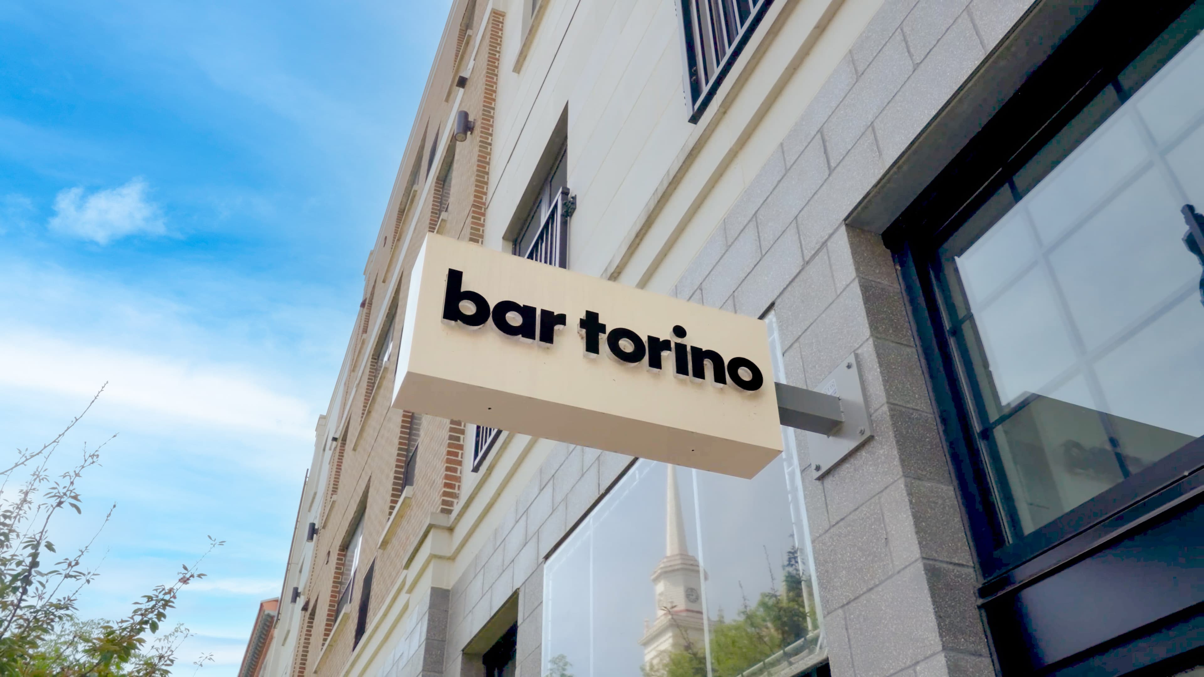 Bar Torino exterior sign in downtown Easton