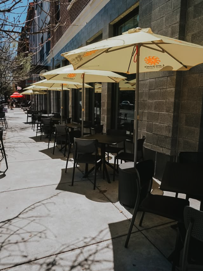 Bar Torino exterior on a bright weekend afternoon