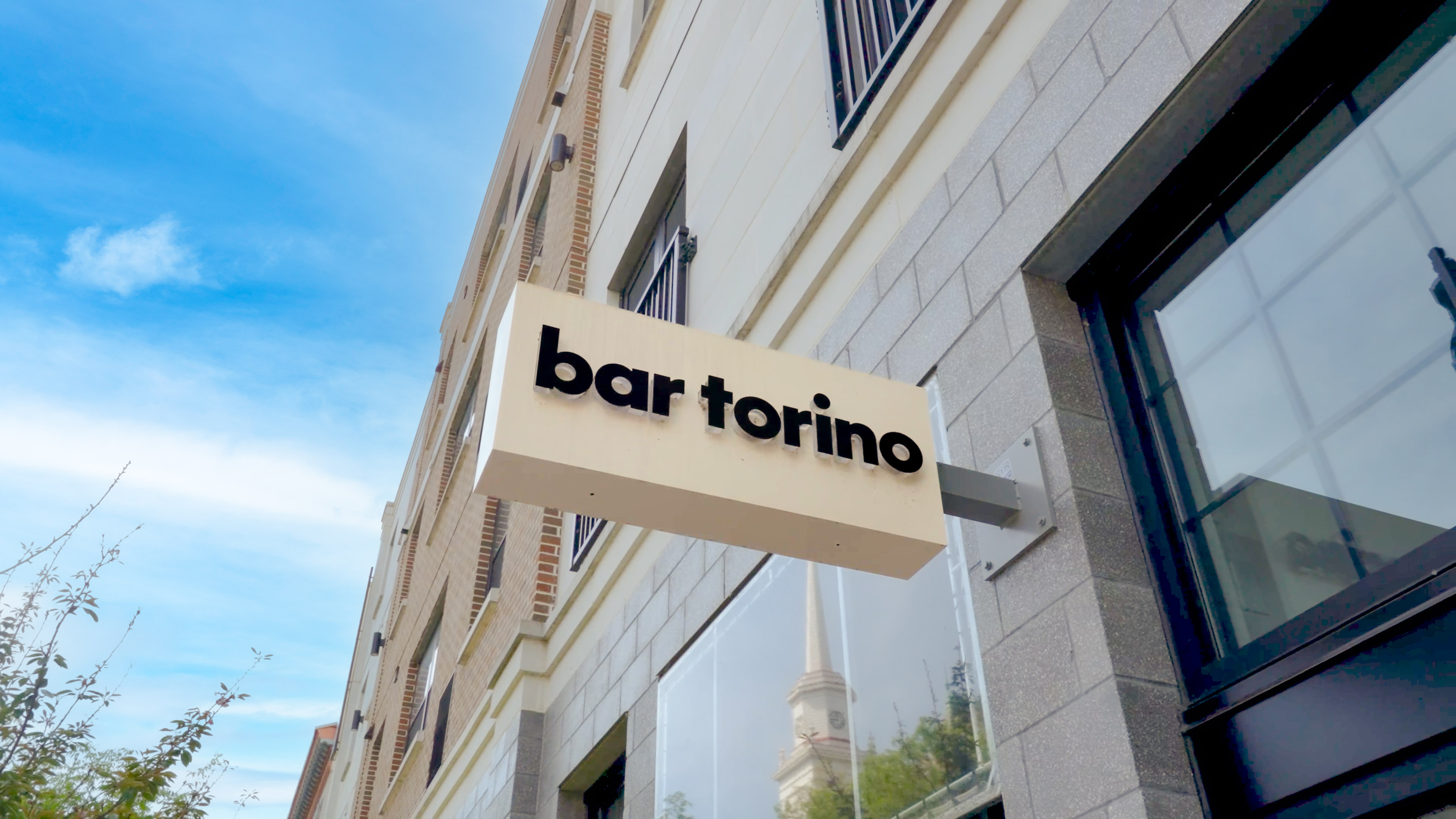 Bar Torino sign in downtown Easton