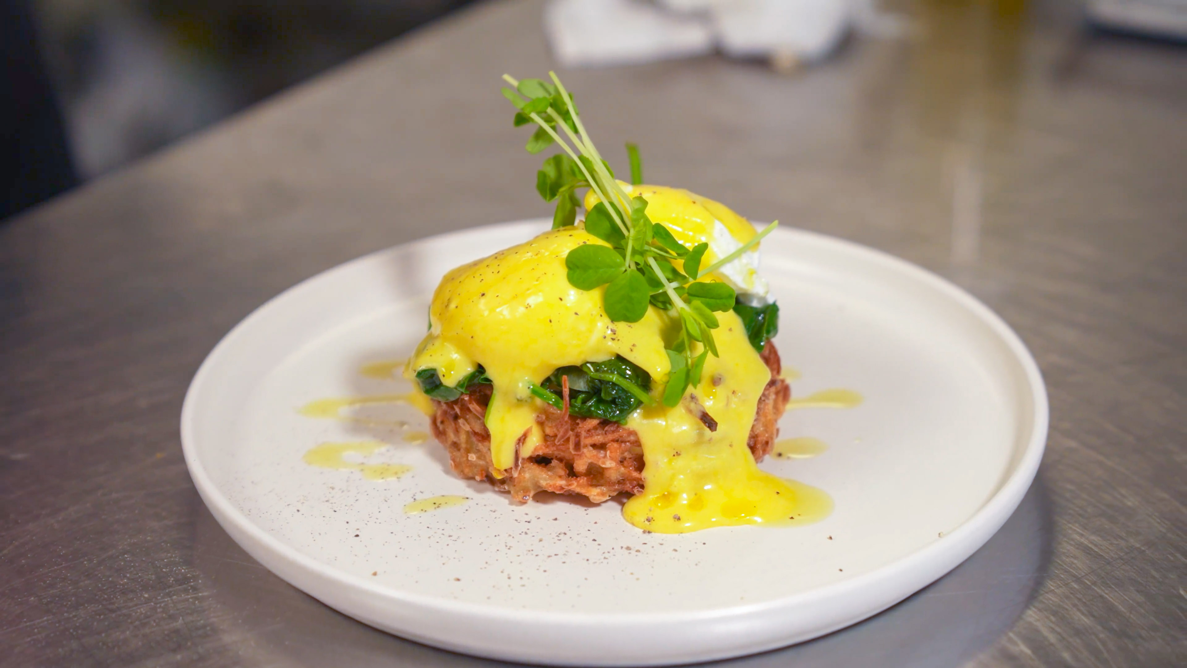 Eggs benedict on the Bar Torino pass